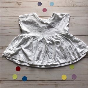 Gap white short sleeve shirt 12-18 months